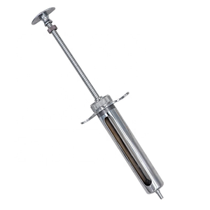 Meilleure seringue vétérinaire continue en métal réglable pour vaccins, avec accessoires complets pour poulets, canards, oies et loches - Product Image 1