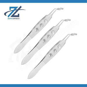 Pinzas Oftálmicas de Acero Inoxidable al por Mayor, Pinzas para Masaje de Párpados, Instrumento Manual para Cirugía Plástica Cosmética - Product Image 4