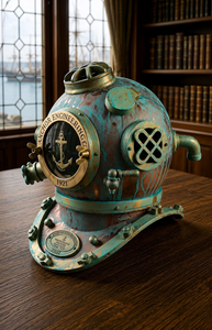 Réplique de casque de plongée de la marine américaine Green Mark V, casque de plongée sous-marine en métal, décoration maritime, objet de collection - Product Image 2