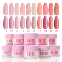 UNIGEL Vente en gros – Kit de poudre acrylique 3-en-1 non toxique 192 couleurs, haute pigmentation, pour ongles, idéal pour salons, personnalisation OEM/ODM
