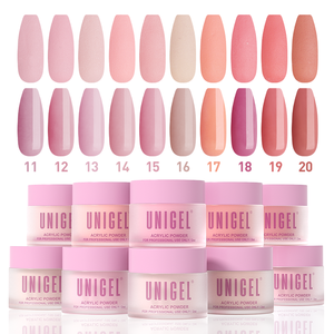 <span class=keywords><strong>UNIGEL</strong></span> - Juego de Polvo Acrílico para Uñas 3 en 1, 192 Colores, No Tóxico, Alta Pigmentación, para Salón, Personalización OEM/ODM - Product Image 1