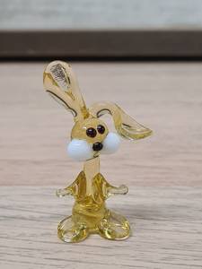 Petite figurine d'oiseau en verre soufflé à la main, Art déco, Art moderne, Décoration artisanale pour la présentation dans le salon, Anniversaire, 14 ans et plus - Product Image 5