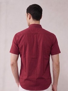 Camisas de Vestir de Manga Corta para Hombre, Transpirables, Casuales, 100% Algodón, Color Sólido, Marca Enovate - Product Image 2