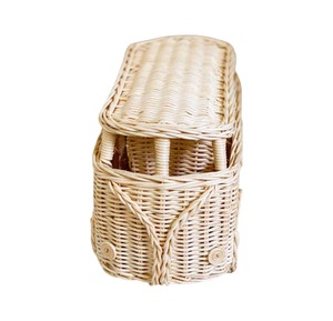 Juguete de mimbre ecológico de la mejor calidad, modelo de autobús de mimbre natural, juguete de empuje tejido a mano, juego sensorial para niños pequeños - Product Image 2