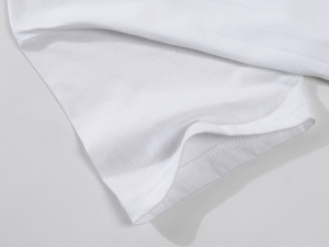 Camiseta Blanca de Manga Corta para Hombre, 100% Algodón, Transpirable, Color Sólido, Estilo Casual, Corte Regular, Estilo Urbano, Secado Rápido - Product Image 2