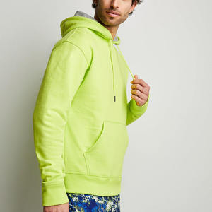 Sweat-shirts à capuche pour hommes OEM, écologiques, 100% coton, respirants, séchage rapide, sans doublure, coupe classique, avec poche en polaire pour l'hiver - Product Image 5
