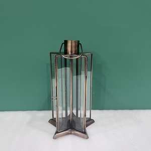 Antique Finish Metal Glass Candle <b>Lantern</b> Modern Decorative <b>Hurricane</b> <b>Lantern</b> for Home Wedding Decoration - Product Image 3