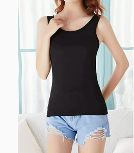 Tank <b>Top</b> For Women's Casual style sleeveless Gym Wear 100% Cotton Solid Color Breathable Tank <b>Top</b> For Women's - Product Image 2
