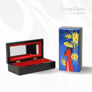 Truc Lam Handmade <b>Large</b> Rectangular Lacquer <b>Boxes</b> Eco-friendly Material for Decoration <b>Gift</b> Retro Style Custom Logo - Product Image 4