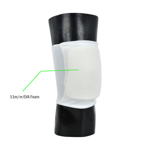 Unisex White Customizable <b>EVA</b>/FOAM One-piece Knee Guard with Supporting Bracing and Protection for Karate and Other Martial Arts - Product Image 1