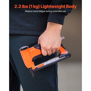 22 Gauge Pneumatic <b>Staple</b> Gun Air Upholstery Stapler 71 Series Fine Wire <b>Staples</b> 3/8\" Crown 1/4\" 5/8\" Length Max 180PCS L - Product Image 4