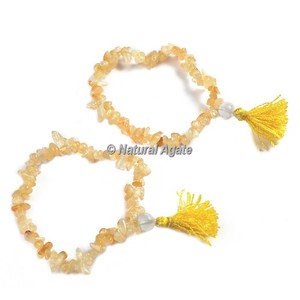Bracelet de yoga en éclats de pierre de soleil naturelle de haute qualité pour la guérison - Product Image 3