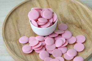 Factory OEM/ODM Wholesale High Quality Strawberry Compound <b>Chocolate</b> Button Cocoa 1KG Bakery Biscuits Cookies HALAL Hot Selling - Product Image 2