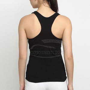 Camiseta sin mangas de verano para mujer, camiseta sin mangas de algodón y poliéster de punto transpirable, ropa de gimnasio, camiseta sin mangas de gimnasio para mujer, servicio OEM - Product Image 2