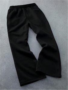 Men's Wide Leg <b>Stacked</b> Sweatpants Y2K Cross Graphic Baggy Flared Sweatpants Workout Gym <b>Jogger</b> Pants - Product Image 2