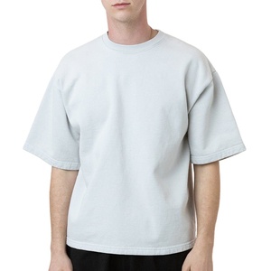 เสื้อยืดผู้ชายคอตตอน 100% แบบขายส่ง ออกแบบโลโก้ได้ตามต้องการ คุณภาพสูง ทรงโอเวอร์ไซส์ สวมใส่สบาย ไหล่ตก แห้งเร็ว ระบายอากาศได้ดี - Product Image 6