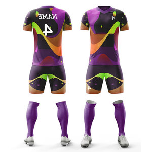 Conjunto Completo de Camiseta y Pantalones Cortos, Ropa Deportiva Antibacteriana para Entrenamiento de Fútbol, Uniforme de Baloncesto al por Mayor, Kits de Rugby para Toda la Temporada - Product Image 1