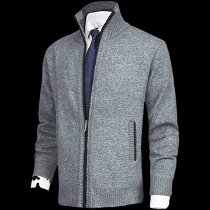 Ventes en gros de pulls décontractés pour hommes de haute qualité, pulls à fermeture éclair intégrale pour hommes - Product Image 1