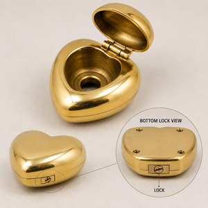 Cigarette Heart <b>Ashtray</b> Handmade Decorative Metal <b>Ashtray</b> Heart Shaped Tabletop <b>Ashtray</b> for Home Office Bar Lounge Restaurant - Product Image 3