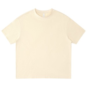 Camiseta Blanca de Cuello Redondo y Manga Corta para Hombre, Logotipo Bordado en la Parte Delantera, Estilo Deportivo, Corte Regular, Informal, Transpirable, 320g, Algodón Oxford - Product Image 1