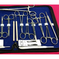 Kit d'instruments de dissection en acier inoxydable – Ensemble chirurgical d'anatomie et de biologie avec ciseaux, pinces, hémostat, porte-aiguilles