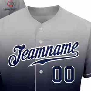 Maillots de baseball personnalisés vierges pour sublimation, vêtements de marque sur mesure, t-shirts de baseball pour hommes, maillots de baseball sublimés - Product Image 3