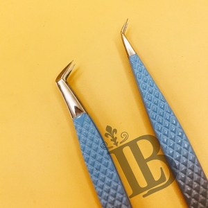 Low Moq Tweezers Purple Tweezers <b>Mink</b> <b>Lash</b> Extension Tweezer flat <b>lash</b> Sustainable 45 Degree Boot Volume Hiqh Quality Grip - Product Image 6