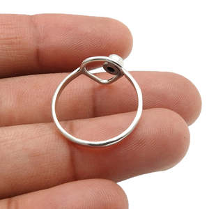 Open Triangle Shaped Crown Chakra Amethyst Gemstone <b>Ring</b> Made of 925 Sterling <b>Silver</b> Bezel <b>Set</b> Gemstone Bohemian <b>Ring</b> For Her - Product Image 3