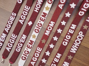 Seed Bead Crossbody Strap Game Day Bag Handle Replacement Purse Belt Shoulder Accessory Sport Team Sash Wide Beaded Band <b>Handbag</b> - Product Image 5