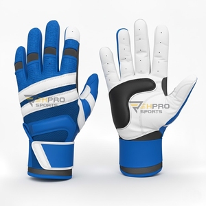 Bruce <b>Bolt</b> Long Goatskin Leather Baseball Softball Batting Gloves Comfortable Lightweight Long cuff baseball batting gloves - Product Image 4