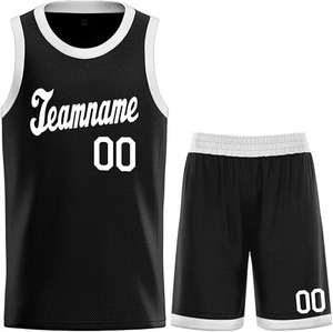Maillot et short de basket-ball personnalisés pour hommes et jeunes, uniforme avec nom et numéro brodés ou imprimés, vêtements de sport - Product Image 3