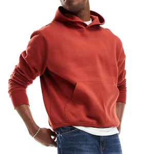 Sweat à capuche d'hiver pour homme personnalisé, 80% coton, 20% polyester, brodé pour impression sérigraphique sur tissu polaire Terry - Product Image 2