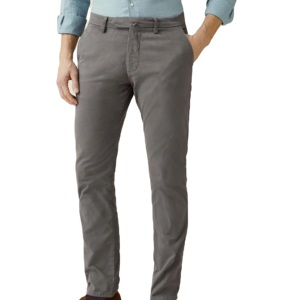 Pantalones Chinos de Negocios para Hombre con Logotipo Personalizado, Cintura Alta, Lavados, Casuales, de Algodón, Corte Recto, Tela Elástica para Traje - Product Image 1