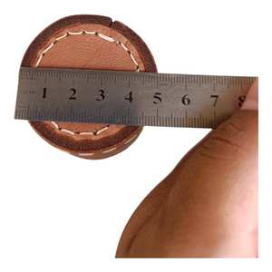 Nouvelle Fourniture OEM – Gobelet à Dés Rond Vintage en Cuir Véritable Vert, Promotionnel et Personnalisable - Product Image 6