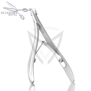 Cortacutículas de Acero Niquelado de Corte Extra Fino, Tijeras de Longitud Completa para Manicura de Uñas, Cuidado de las Uñas, Apertura de Mandíbula Ancha - Product Image 3