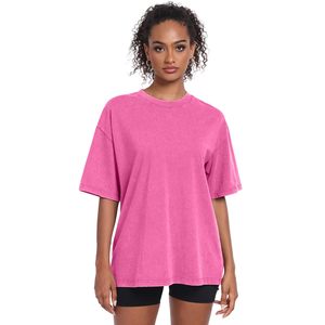 Camiseta estilo boyfriend para mujer, vintage, lavado ácido, holgada, OEM, personalizada, al por mayor - Product Image 4