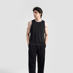Débardeur tricoté décontracté pour homme, haute qualité à bas prix, respirant et séchage rapide, 100 % polyester, idéal pour l'été - Product Image 3
