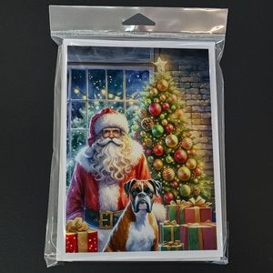Lunatique A7 Taille 5x7 Boxer et Père Noël Cartes de note vierges Pack de 8 avec enveloppes Cartes de voeux - Product Image 3