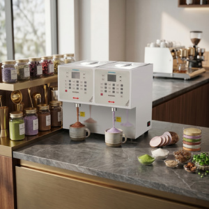 KEI FU Commercial Dual-Hopper Automatic Powder Dispensing <b>Machine</b> HF-D02|Precision <b>Bubble</b> <b>Tea</b> Juice Powder Filler Smart Dispense - Product Image 6