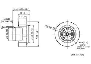 พัดลมแบบแรงเหวี่ยงขนาดเล็กพลาสติก DC 24V 48V OEM (DCF13391-LD) - Product Image 5