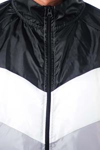 Chándal de nailon, chándal cortavientos holgado personalizado, conjunto de 2 piezas, chándal de nailon liso ligero de gran tamaño para hombre - Product Image 5