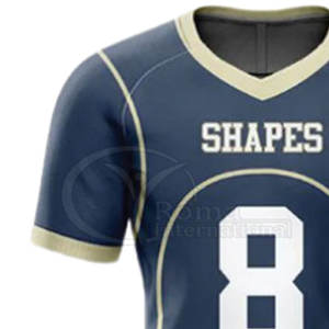 Conjunto de Uniforme de Fútbol Americano Personalizado de Alta Calidad, Camisetas de Equipo Sublimadas, Camisetas y Pantalones Cortos Personalizados para Fútbol Americano - Product Image 6