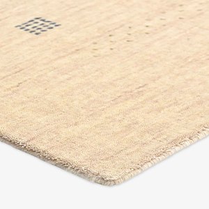 Tapis tribal minimaliste neutre, tapis en laine géométrique moderne, tapis contemporain pour salon et chambre, tapis tissé à la main, décoration de luxe pour la maison - Product Image 2