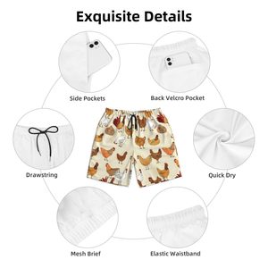 Shorts de sublimation personnalisés avec logo sur toute la surface, vêtements de sport athlétiques, fabricant, séchage rapide, cordon de serrage, décontracté, pour la natation - Product Image 4