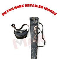 Étui de transport pour fusil en cuir véritable vintage avec doublure en fourrure, équipement de chasse, fournisseur OEM