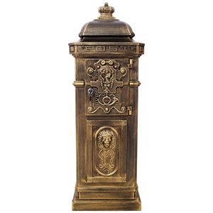 Large Capacity Residential Outdoor Safety <b>Mailbox</b> Garden Floor Rainproof Letter Box with Postbox Stat - Product Image 2