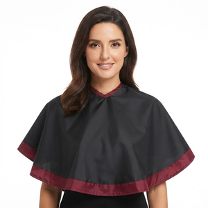 Cape de coiffeur imperméable réglable en coton personnalisée pour salon de coiffure - Product Image 1