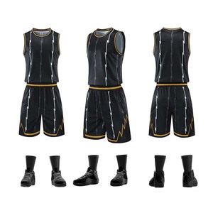 Ensemble de maillots de basket-ball réversibles personnalisés, respirants, avec sublimation personnalisée, vêtements de sport - Product Image 3