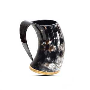 High Quality Handmade Custom Size and Design Eco-Friendly Horn <b>Mug</b> with Free Sample for Drinking at Wholesale Price - Product Image 1