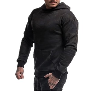 Wholesale 100% Cotton Solid Washed Winter Mens Gym Hoodie Sweatshirts Hooded <b>Jacket</b> Knitted - Product Image 6